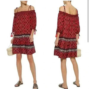 JETS Australia by Jessika Allen Off the Shoulder Boho Dress Size 10 like new